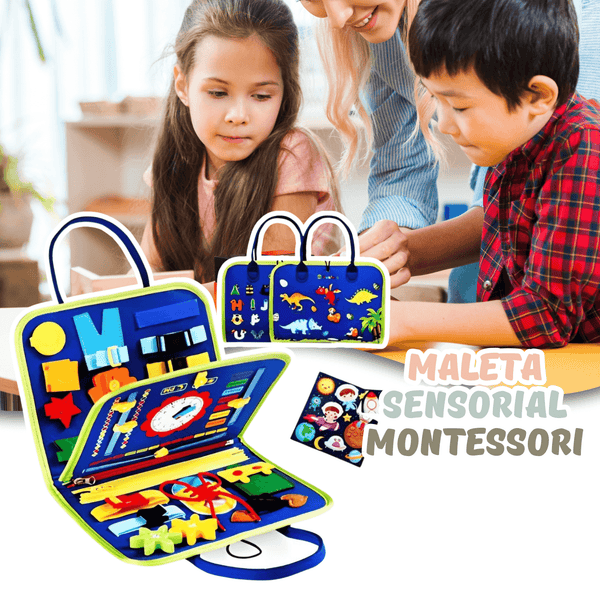 Maleta Sensorial Educativa Montessori Atividades Básicas