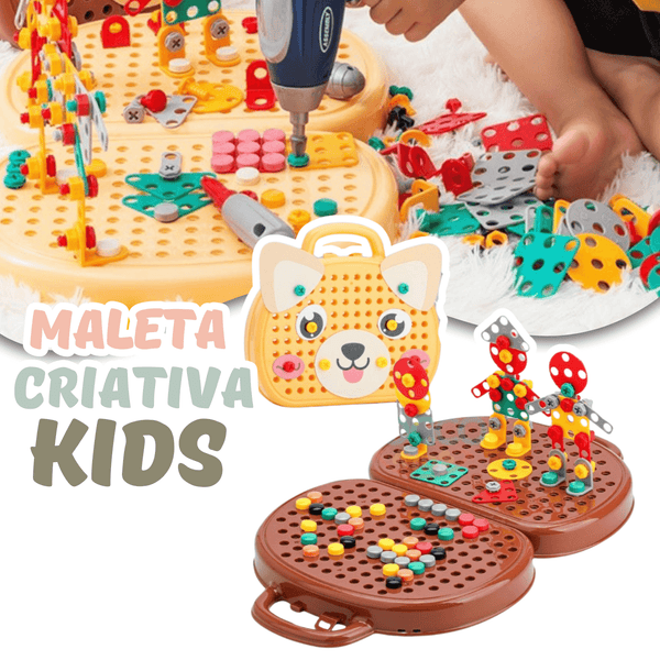 Maleta Criativa de ferramentas Magic Montessori-204 peças