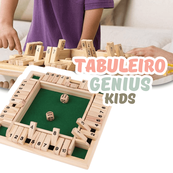 Genius Kids - Jogo de Tabuleiro Educativo para Cálculos Matemáticos